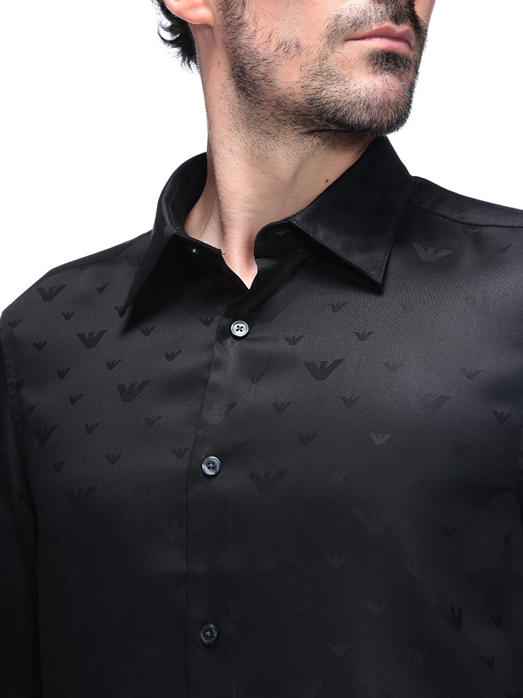 EMPORIO ARMANI エンポリオアルマーニ シャツ トップス イーグル総柄
