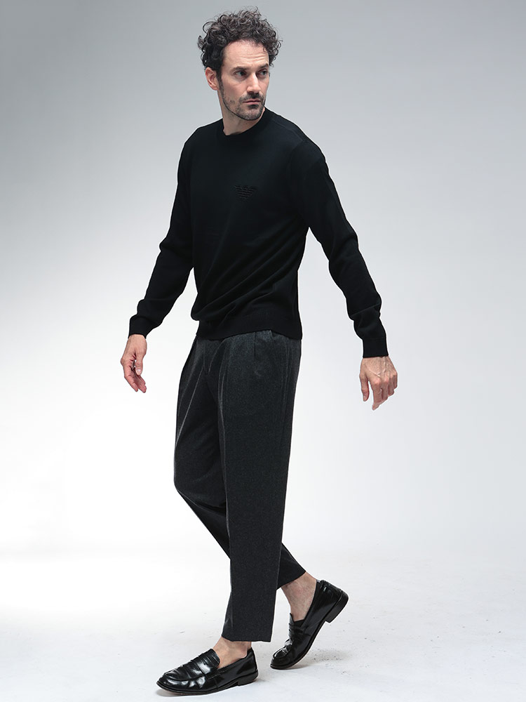 EMPORIO ARMANI エンポリオアルマーニ ニット トップス イーグルパッチ