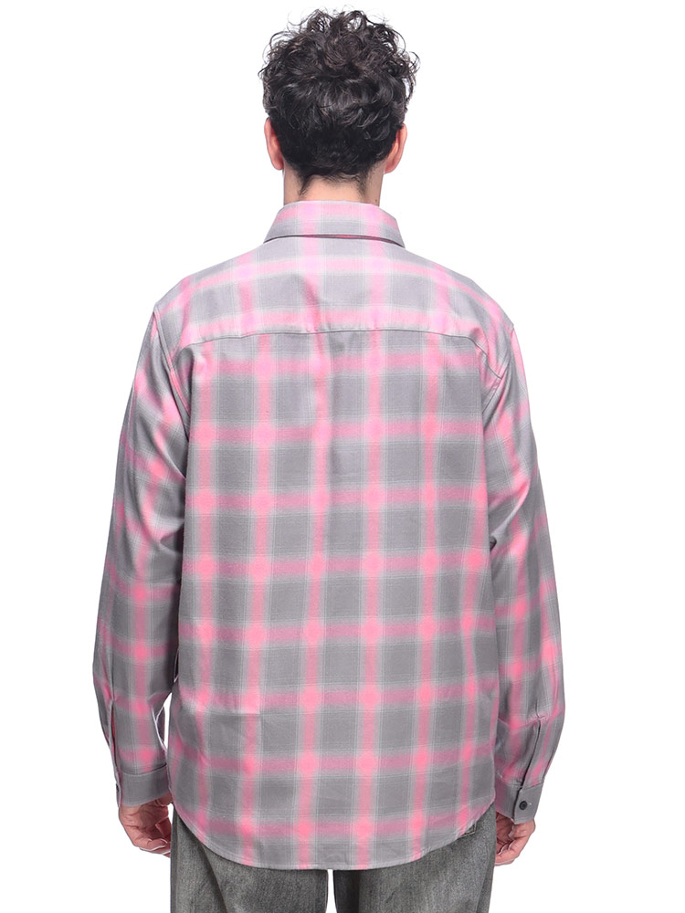 DIESEL（ディーゼル） シャツ トップス オーバルD刺繍 チェック柄 長袖