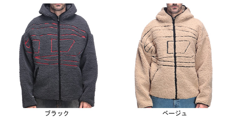 DIESEL（ディーゼル） ブルゾン アウター メガオーバルD フルジップ