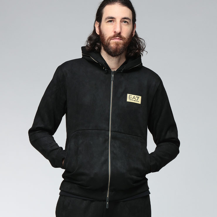 EMPORIO ARMANI エンポリオアルマーニ パーカー トップス ゴールド