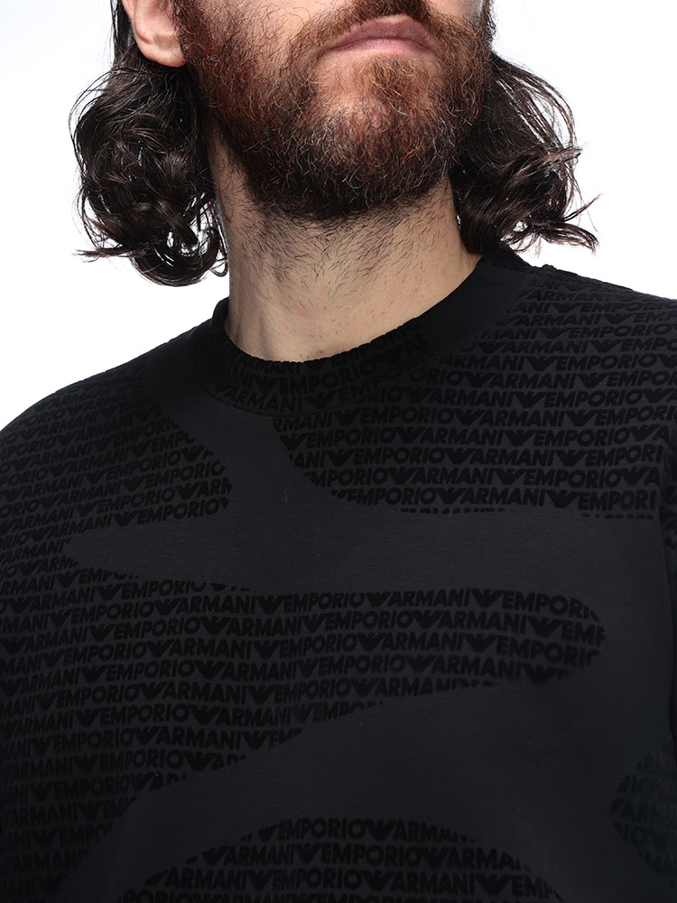 EMPORIO ARMANI エンポリオアルマーニ スウェット トップス フロッキー