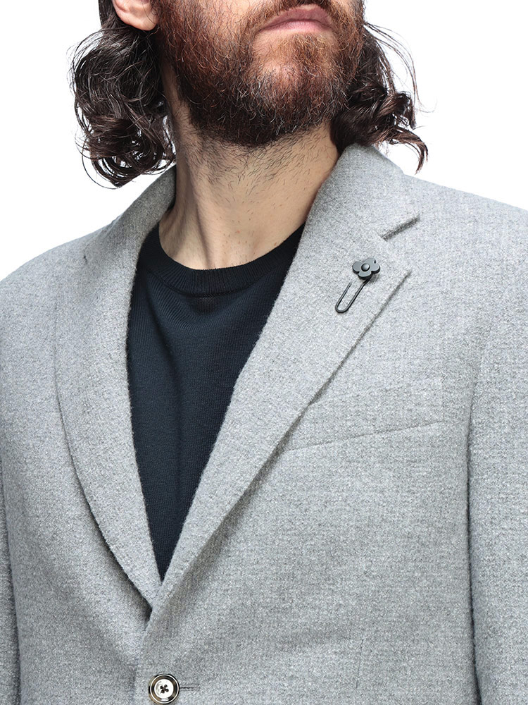 LARDINI（ラルディーニ） ジャケット アウター ブークレ シルク