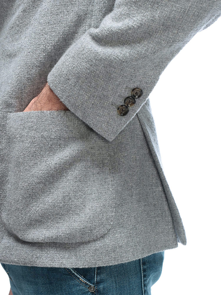 S1ブレ【美品】 LARDINI ラルディーニ カシミヤ混 ジャケット LARDINI（ラルディーニ） ジャケット アウター ブークレ シルク