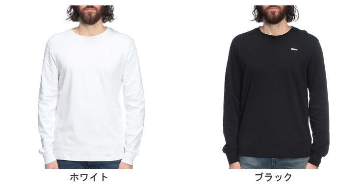 DIESEL（ディーゼル） ロンT メンズ ロゴ メタルミニロゴ クルーネック