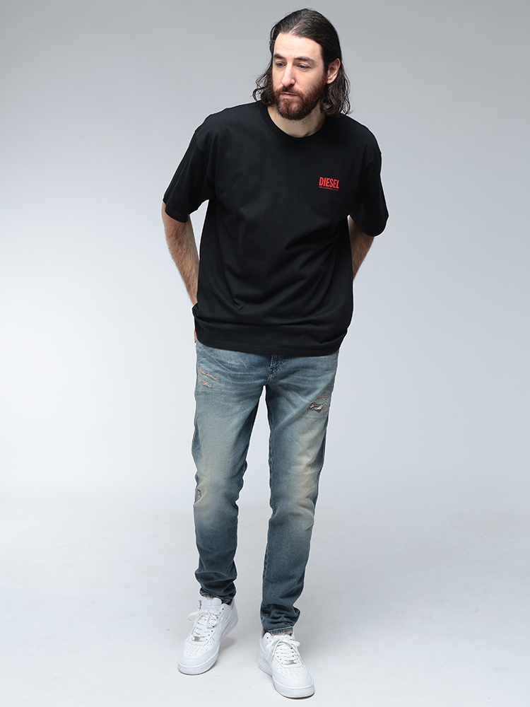 DIESEL（ディーゼル） Tシャツ メンズ ロゴ バックロゴ プリント