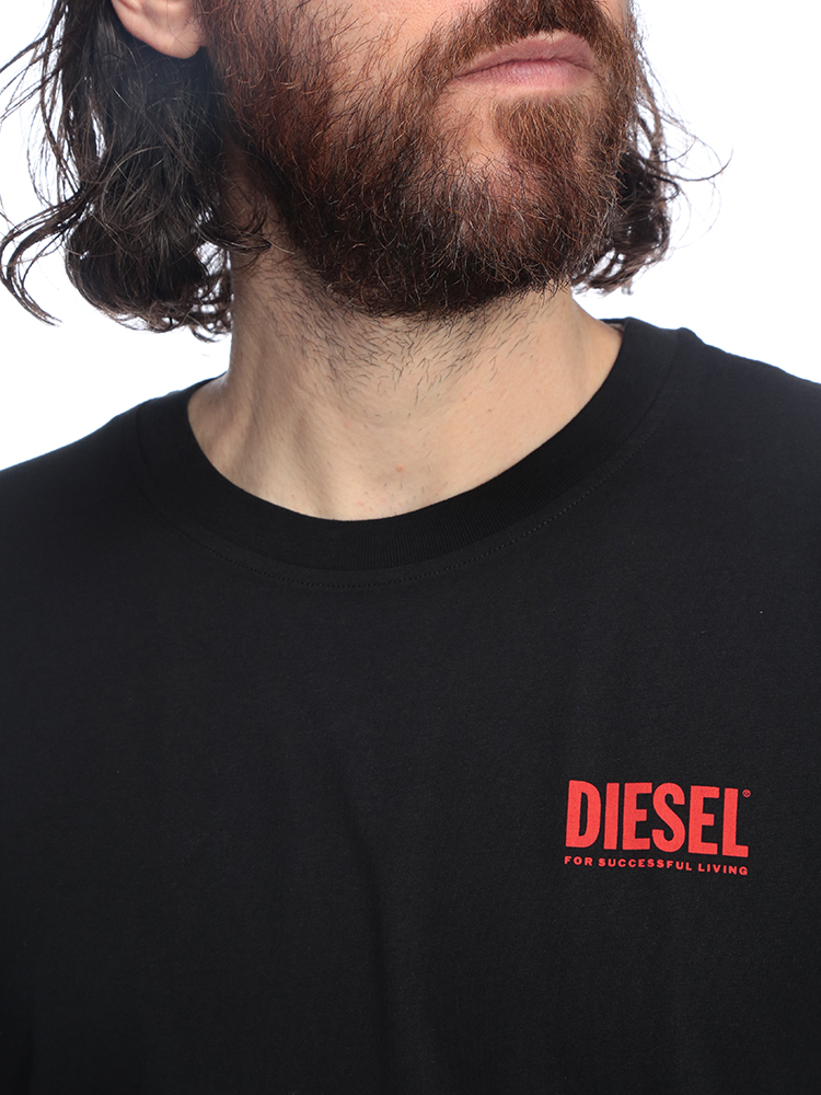 DIESEL（ディーゼル） Tシャツ メンズ ロゴ バックロゴ プリント