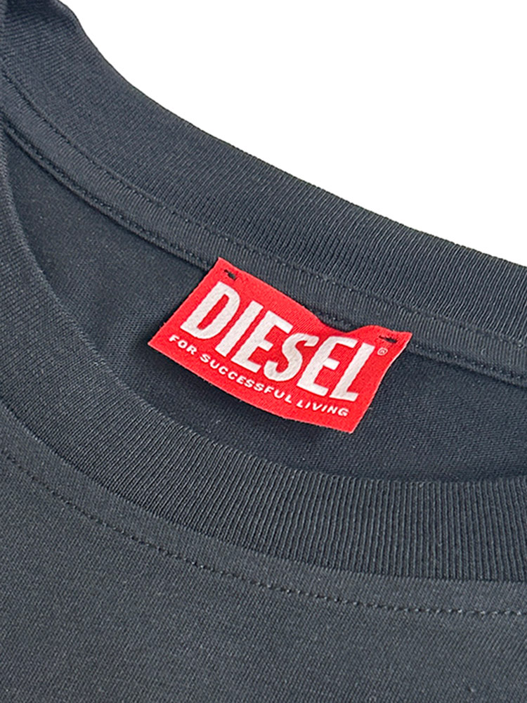 DIESEL（ディーゼル） Tシャツ メンズ ロゴ バックロゴ プリント 