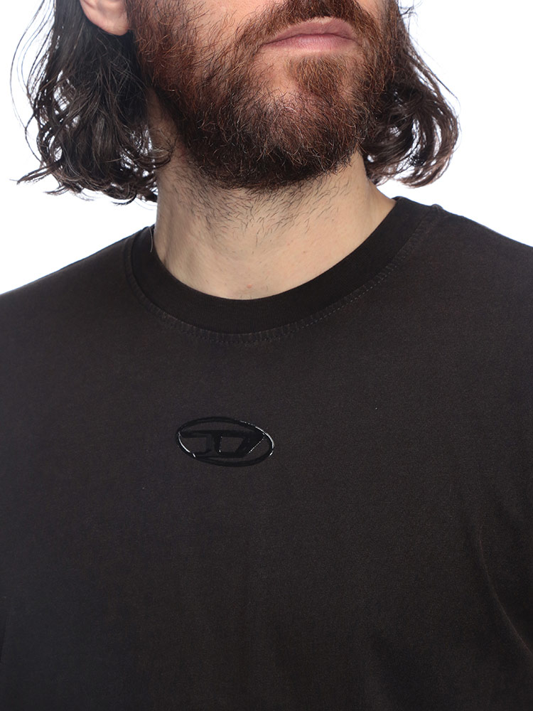 DIESEL（ディーゼル） Tシャツ メンズ ロゴ オーバルD バックデザイン