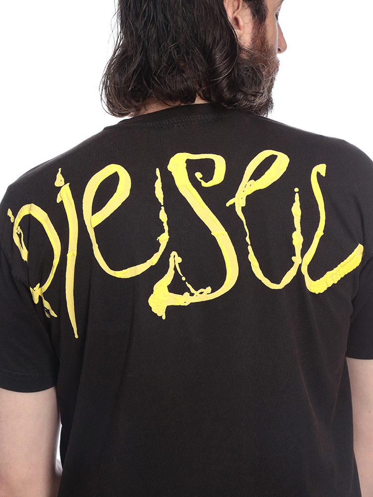 DIESEL（ディーゼル） Tシャツ メンズ ロゴ オーバルD バックデザイン