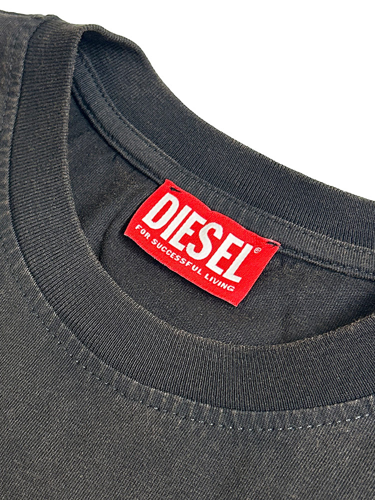 DIESEL（ディーゼル） Tシャツ メンズ ロゴ オーバルD バックデザイン