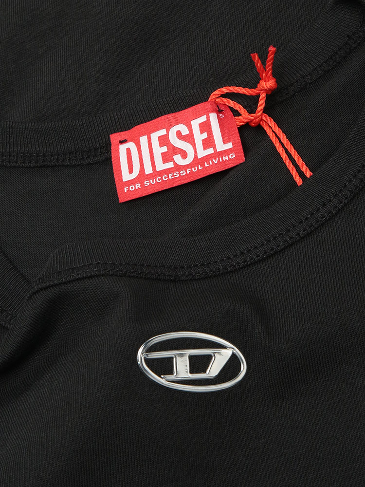 DIESEL（ディーゼル） Tシャツ レディース ロゴ オーバルD クルー