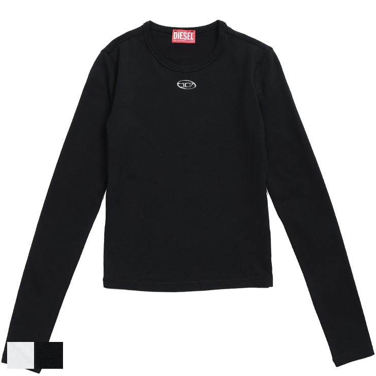 DIESEL（ディーゼル） ロンT レディース ロゴ オーバルD クルーネック