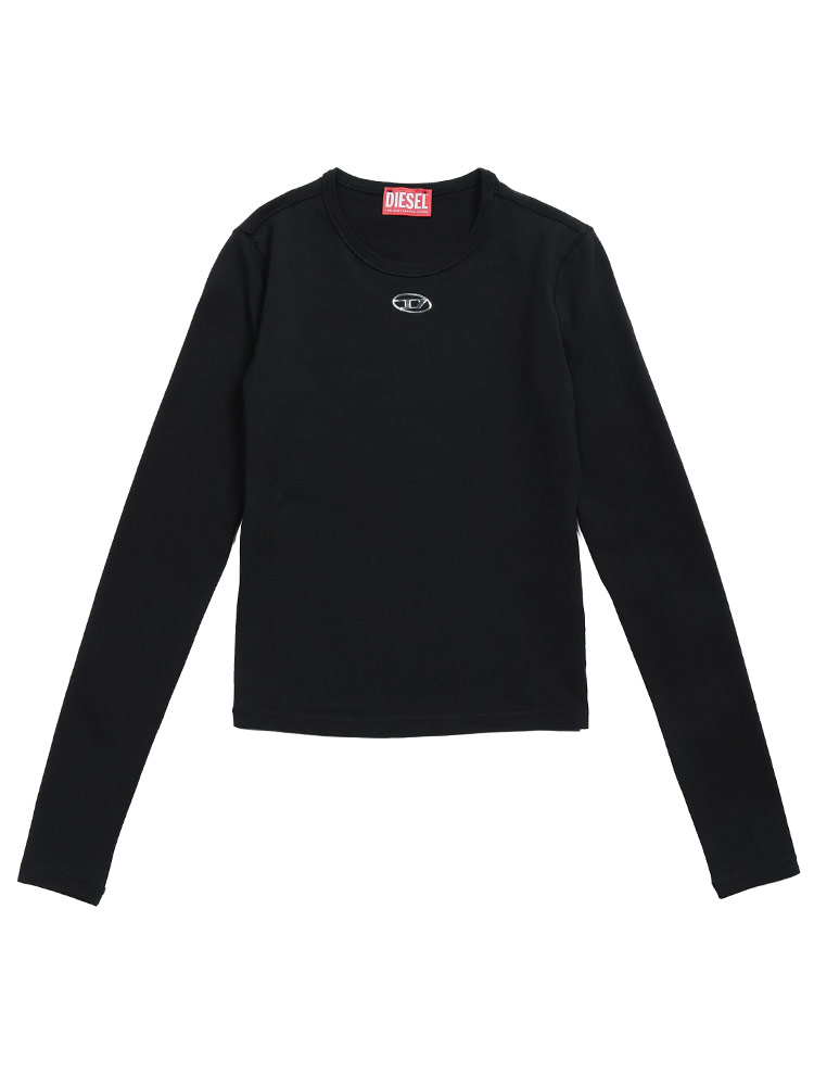 DIESEL（ディーゼル） ロンT レディース ロゴ オーバルD クルーネック