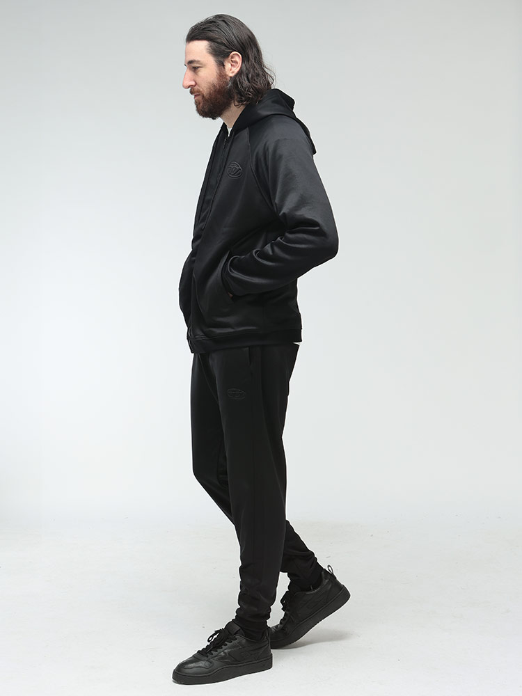 DIESEL ディーゼル パーカー L 黒 ビッグロゴ ジップパーカー DIESEL（ディーゼル） パーカー メンズ ロゴ オーバルD フルジップ