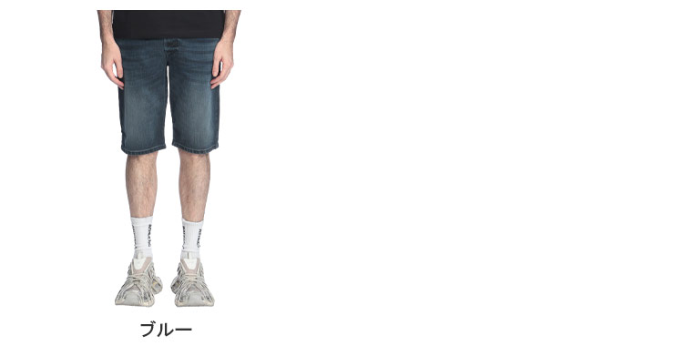 DIESEL（ディーゼル） ショーツ メンズ ロゴ デニム ジップフライ