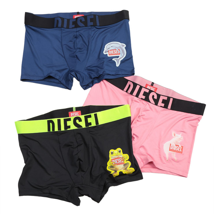 DIESEL（ディーゼル） アンダーウェア メンズ ロゴ アニマルプリント