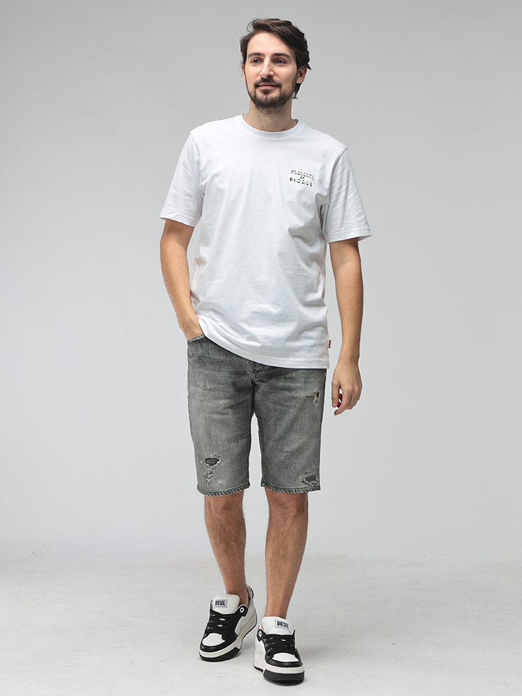 DIESEL（ディーゼル） メンズ Tシャツ 半袖 ロゴ アーカイブ