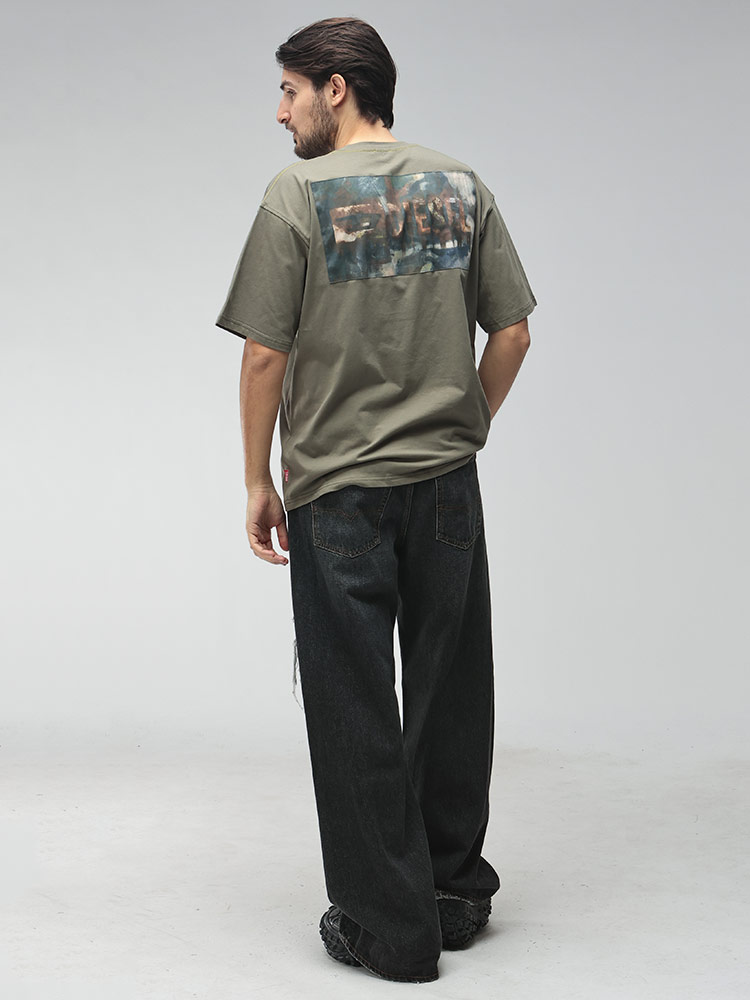 DIESEL（ディーゼル） メンズ Tシャツ 半袖 ロゴ バックデザイン