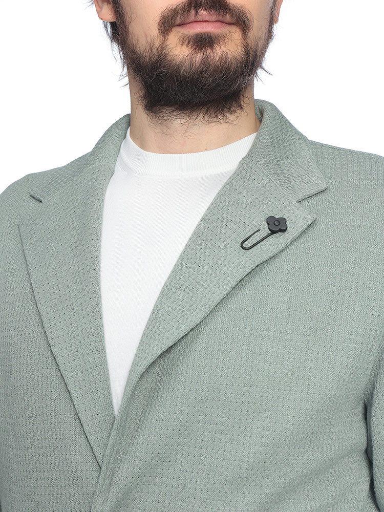 LARDINI（ラルディーニ） メンズ ニットジャケット コットンリネン