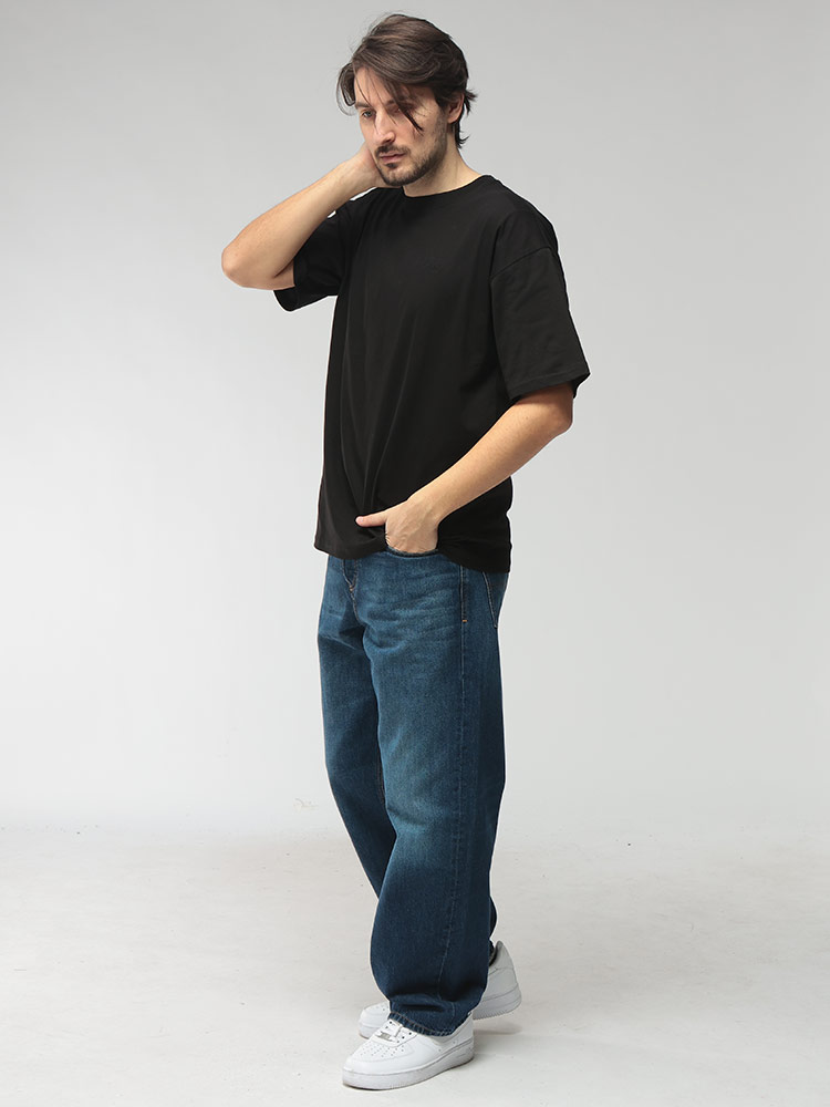DIESEL（ディーゼル） メンズ Tシャツ 半袖 ラインストーンロゴ クルー