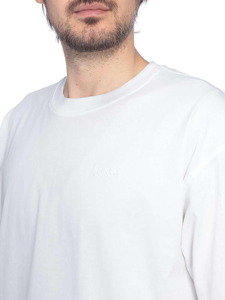DIESEL（ディーゼル） メンズ Tシャツ 半袖 ラインストーンロゴ クルー