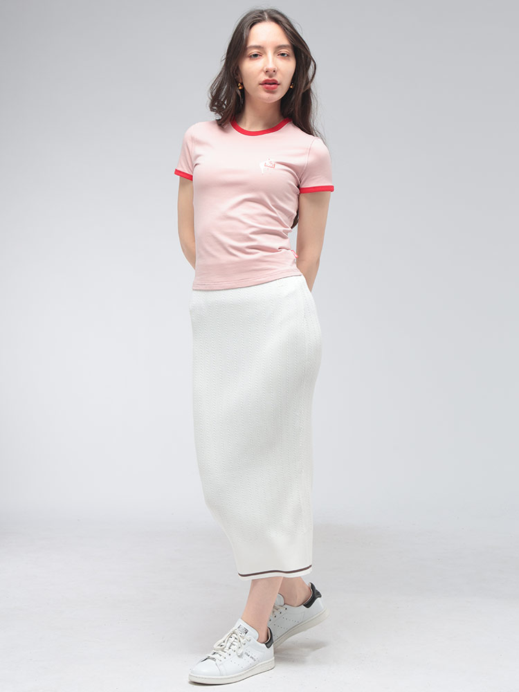 DIESEL（ディーゼル） レディース Tシャツ 半袖 T-UNCUTIES-LONG-S12