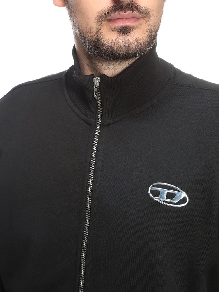 DIESEL（ディーゼル） メンズ ジップ トレーナー オーバルDロゴ