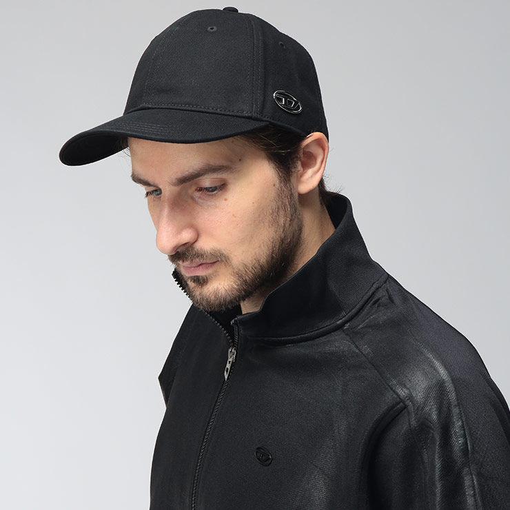 DIESEL（ディーゼル） メンズ キャップ オーバルDプレート コットン