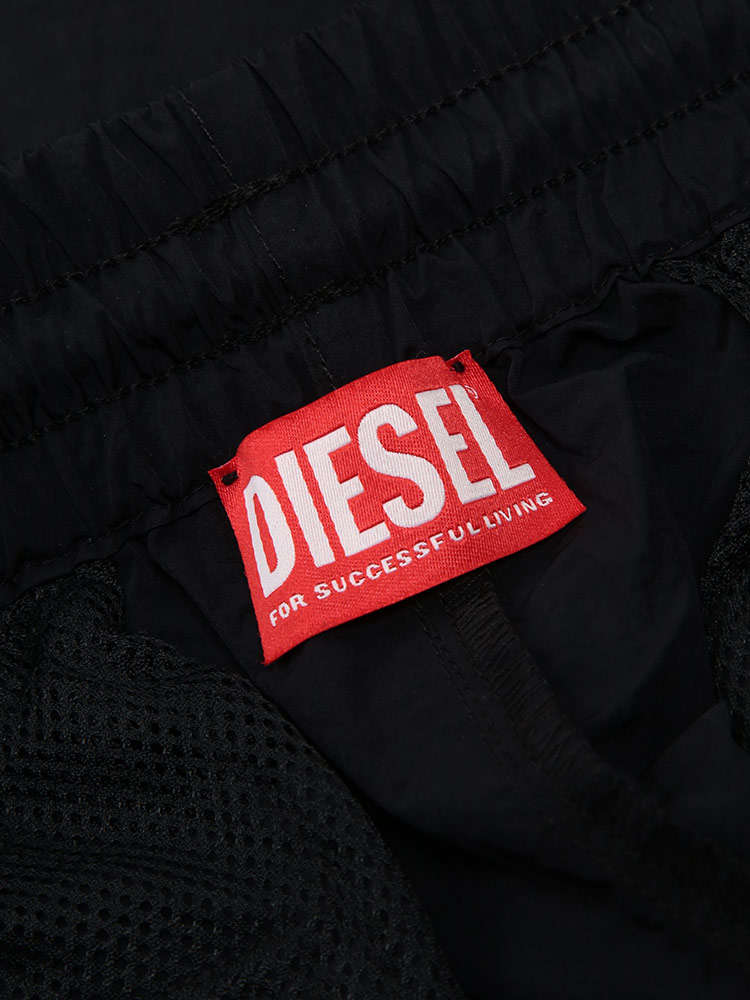 DIESEL（ディーゼル） メンズ ナイロンパンツ ワンポイント ロゴ 裾