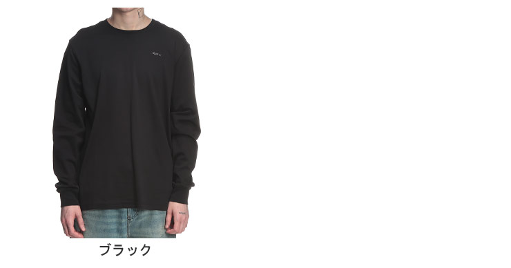 DIESEL（ディーゼル） メンズ Tシャツ 長袖 メタルプレート クルー