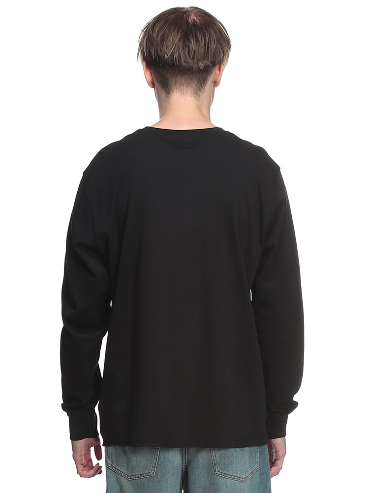 DIESEL（ディーゼル） メンズ Tシャツ 長袖 メタルプレート クルー
