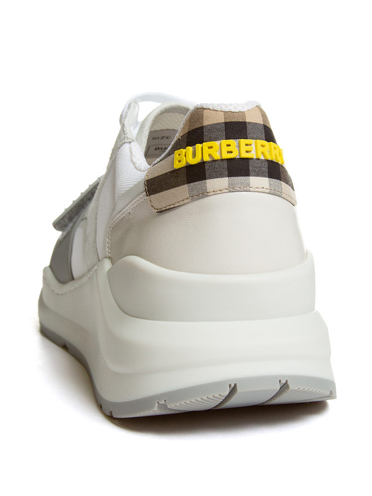 バーバリー メンズ BURBERRY スエード ヴィンテージチェック ロゴ