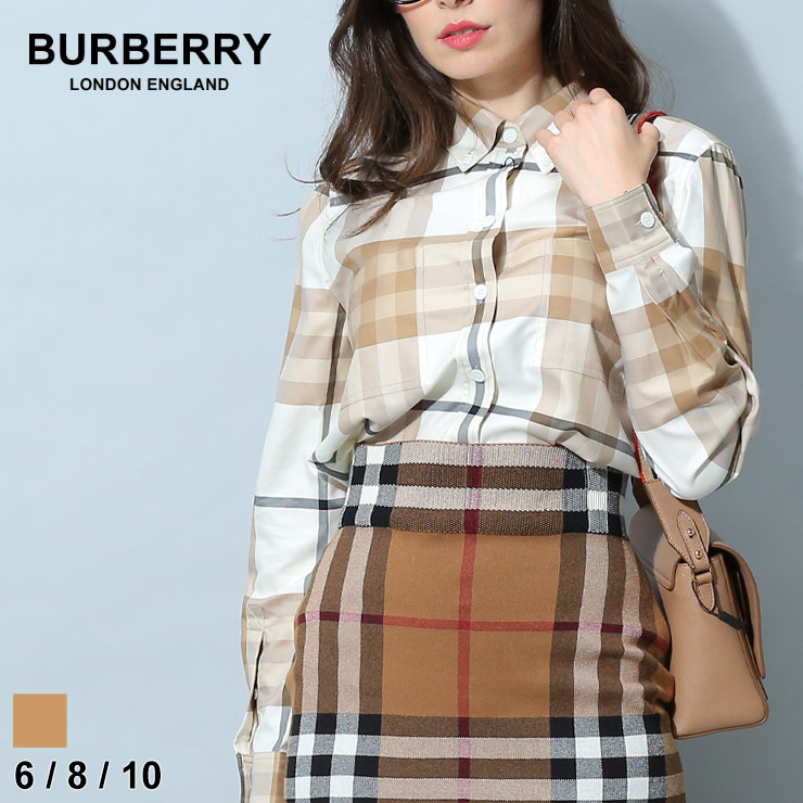 バーバリー レディース シャツ 長袖 BURBERRY ブランド 長袖シャツ