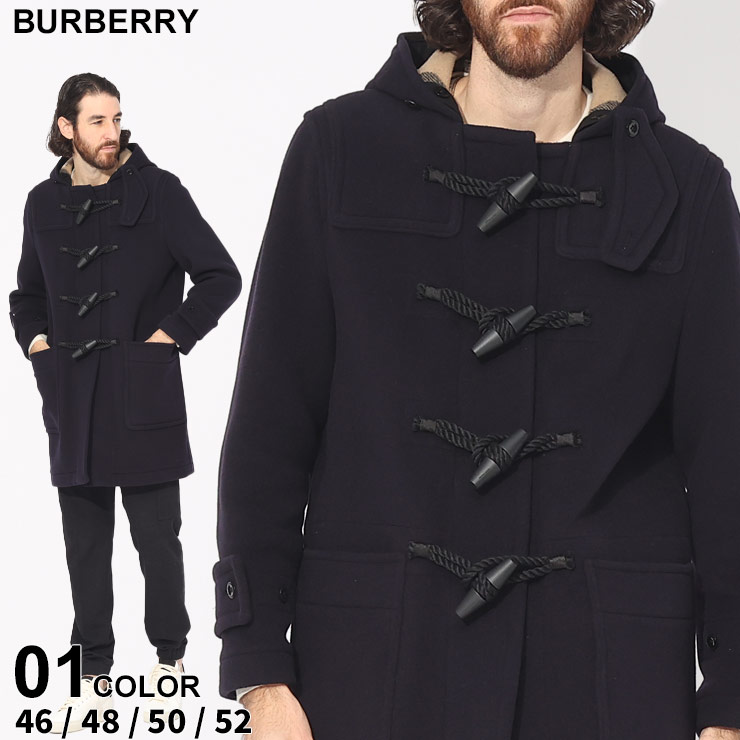 バーバリー コート BURBERRY メンズ ダッフルコート 紺 ネイビー