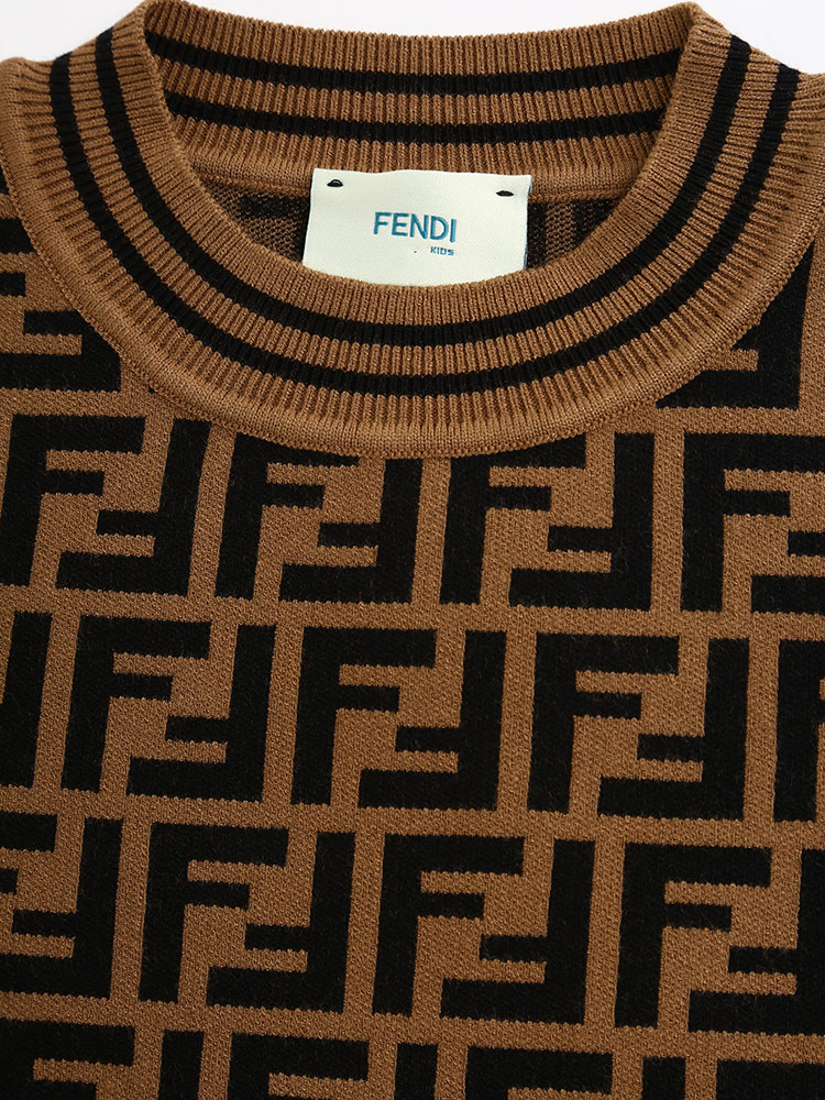 フェンディ キッズ ニット FENDI ブランド 子供服 トップス クルー