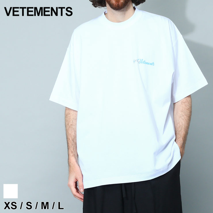 美品 vetements ヴェトモン メタルロゴ オーバーサイズ Tシャツ-