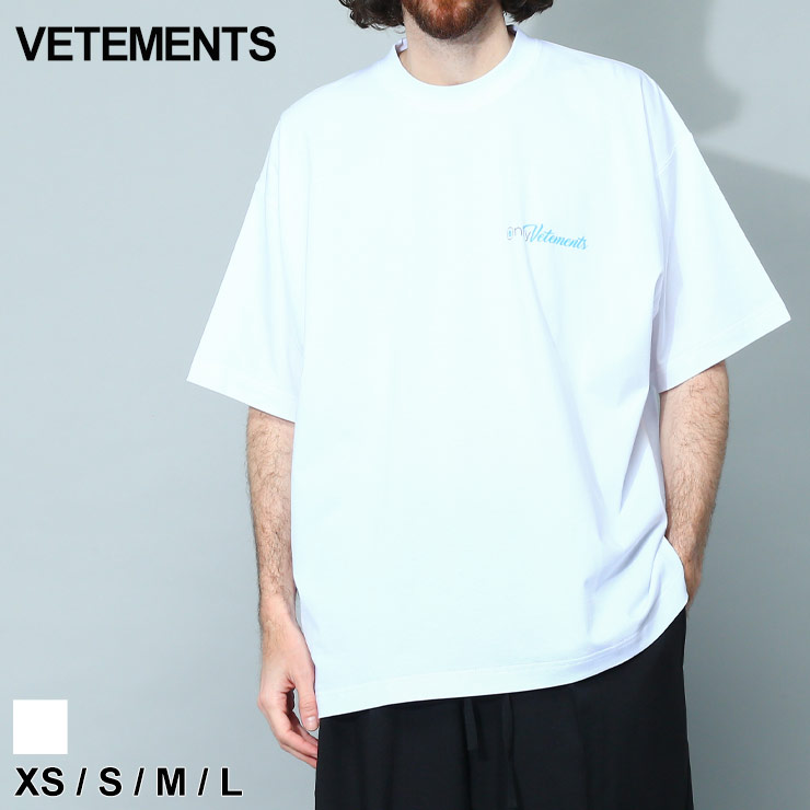 ヴェトモン VETEMENTS Tシャツ メンズ 半袖 バックプリント ロゴ ONLY