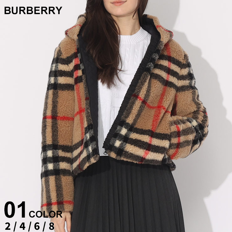 バーバリー アウター BURBERRY レディース ボア チェック