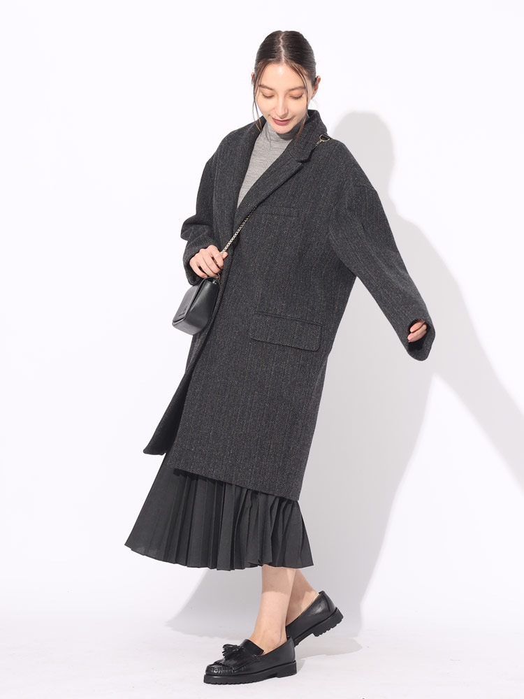 エンドリケリ　ISABEL MARANT ÉTOILE チェスターコート manteau-laurie---anthracite-