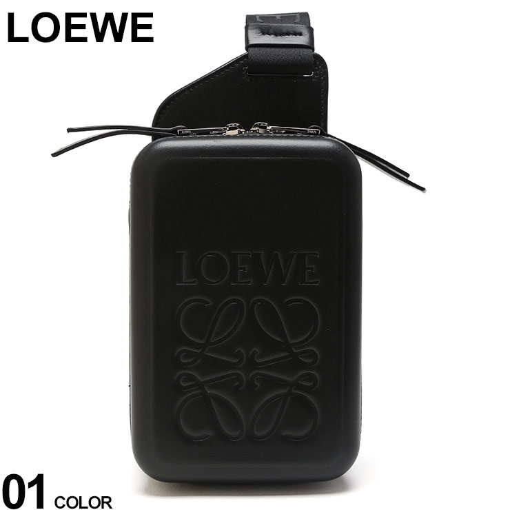 LOEWE 直営店 カーフスキンのビーダイスペンダント LOEWE (ロエベ) スムースカーフ モールデッド スリング クロス