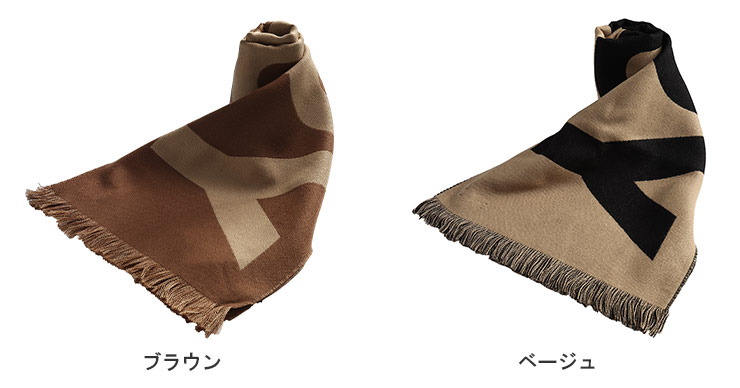 BURBERRY（バーバリー） マフラー レディース ウール100％ BIGロゴ