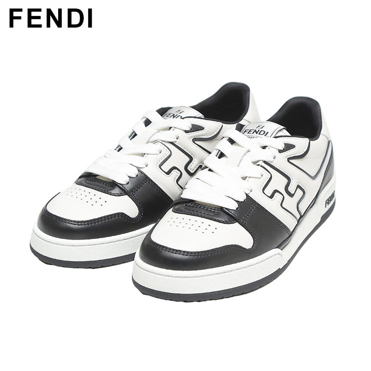 FENDI（フェンディ） レザー マッチ スニーカー メンズ FD7E1643AOMN