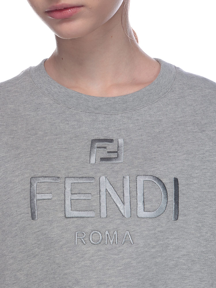 FENDI（フェンディ） トレーナー レディース ロゴ刺繍 クルーネック