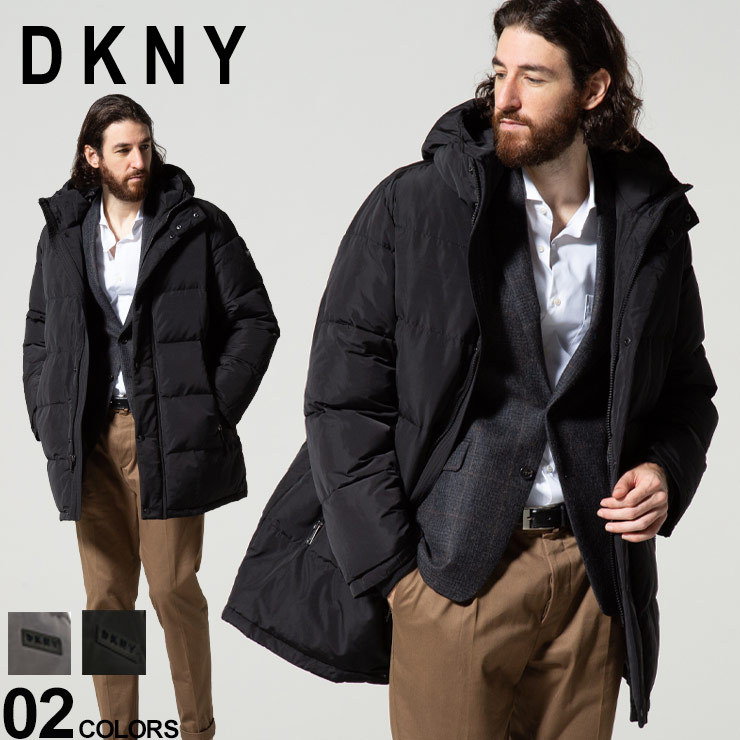 大幅値下げ!!】DKNY メンズ ダナキャラン ニューヨーク フード 中綿