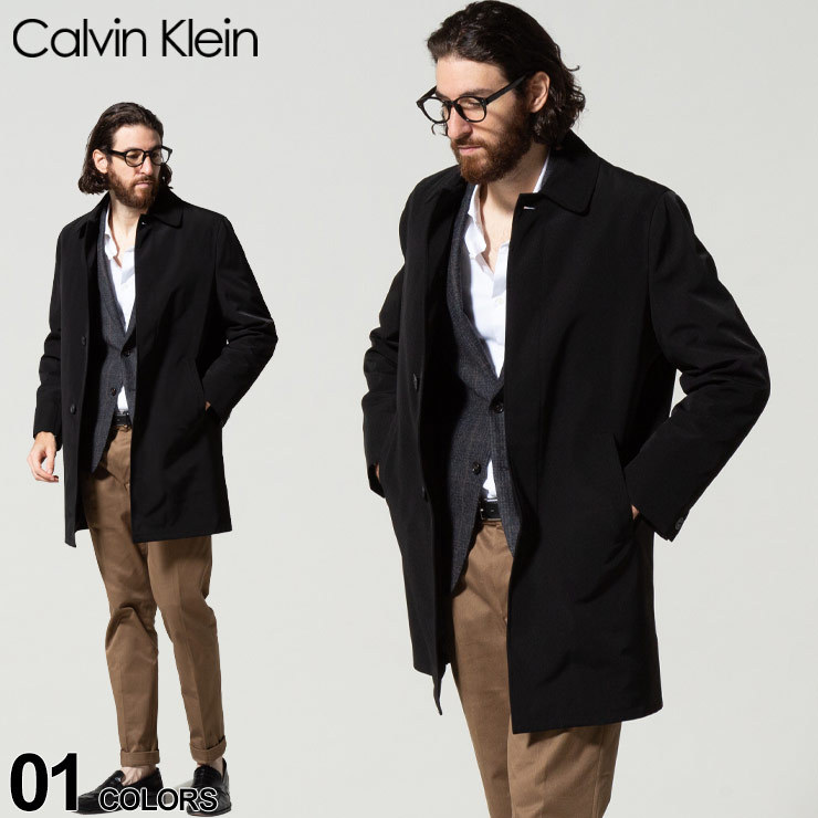 カルバンクライン メンズ Calvin Klein CK 2WAY ライナー ナイロン ステンカラー コート ブランド アウター ビジネス 黒  CKPARK