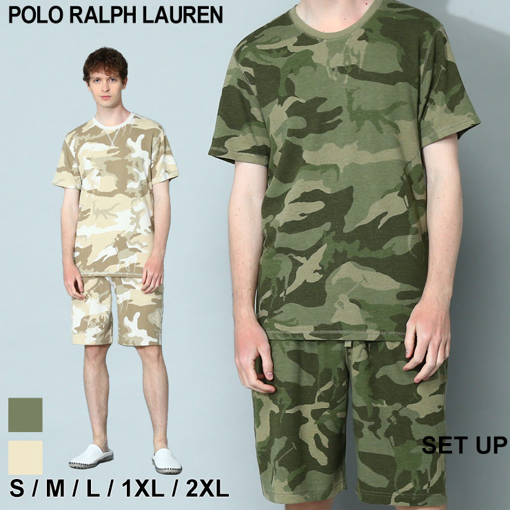 ポロ ラルフローレン セットアップ POLO RALPH LAUREN メンズ 上下セット 部屋着 ルームウェア Tシャツ ショートパンツ ブランド  RLPWSB3FSU