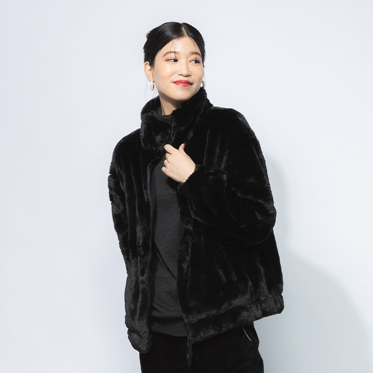 HUMS 新品未使用 値札付きメッシュ ジャケット黒ブラックHugHugハグハグ 6回再販](ORIGINAL) ミドルマルチポケットクロスバック (black