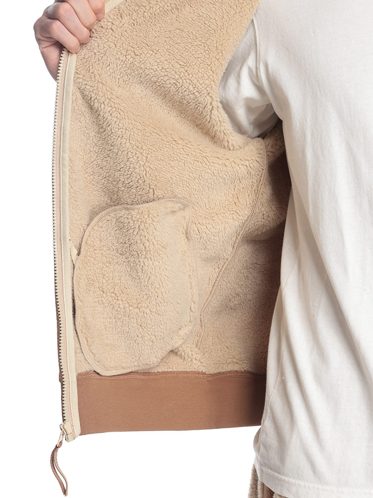UGG（アグ） 裏ボア フルジップ フリースパーカー メンズ Evren Bonded 