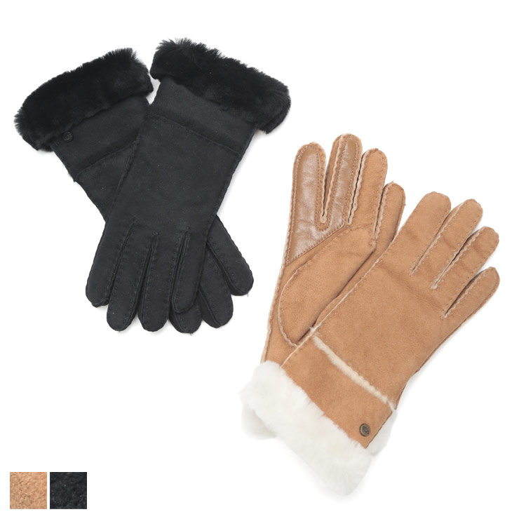 UGG（アグ） グローブ レディース シープスキン ボア Sheepskin Seamed